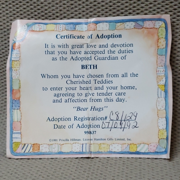 Cherished Teddies, Beth - Picture 4 of 6